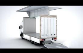 貨車(chē)車(chē)廂產(chǎn)品翼展車(chē)三維動(dòng)畫(huà)